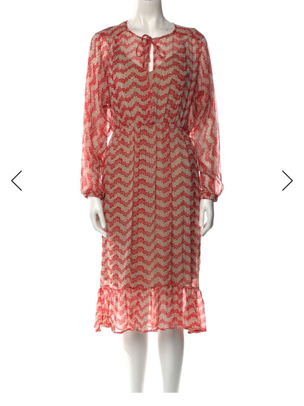 The Kooples Red Dress Pattern